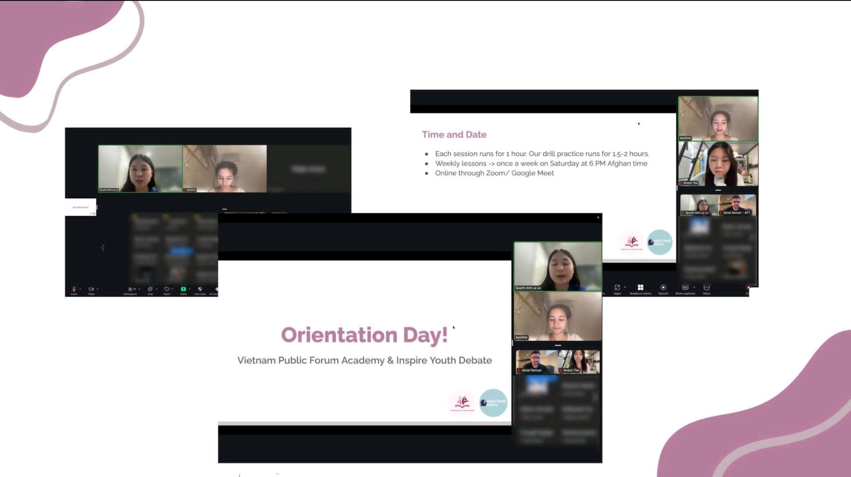 Orientation Day online debate training